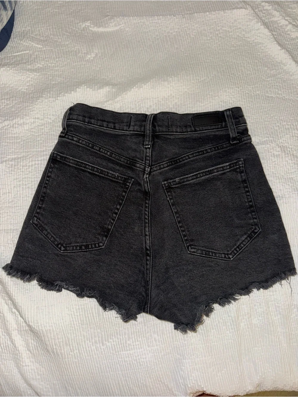 Black Abercrombie High Rise Shorts